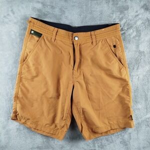 Howler Brothers Horizon Hybrid Orange Outdoor Shorts Mens 31 Ripstop Gorpcore